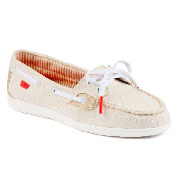 Sperry size 9 Shore Sider Canvas Casual Boat Shoes Slip On Loafers - Picture 1 of 11